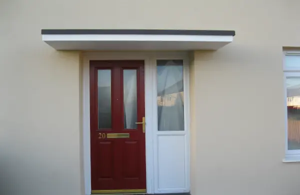 Wentworth Plastics GRP canopies can sleeve existing concrete canopies.