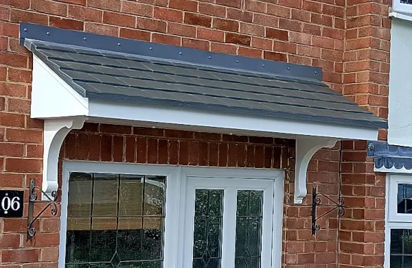 Wentworth Plastics GRP canopies can sleeve existing concrete canopies.